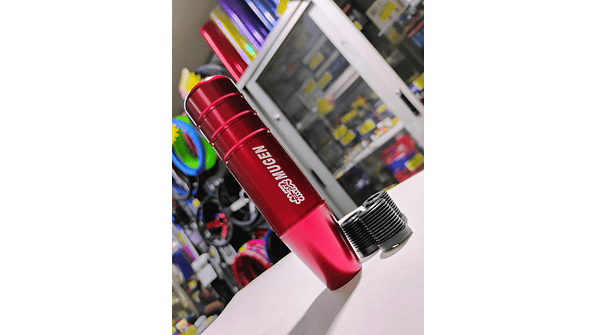 Pomo Palanca de Cambios Mugen Universal - Aluminio Extendido 13cm (Rojo) 7