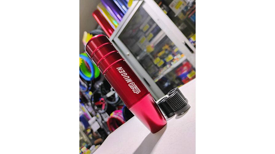 Pomo Palanca de Cambios Mugen Universal - Aluminio Extendido 13cm (Rojo) 7