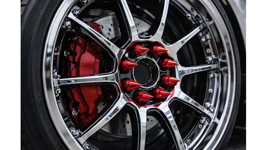 Set 20 Tuercas de Seguridad de aluminio  Punta de Bala - Lujo y Estilo (Rojo) 2