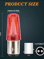 Ampolletas LED doble contacto 1157 intermitente estrobo 