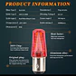 Ampolletas LED doble contacto 1157 intermitente estrobo  - Miniatura 4