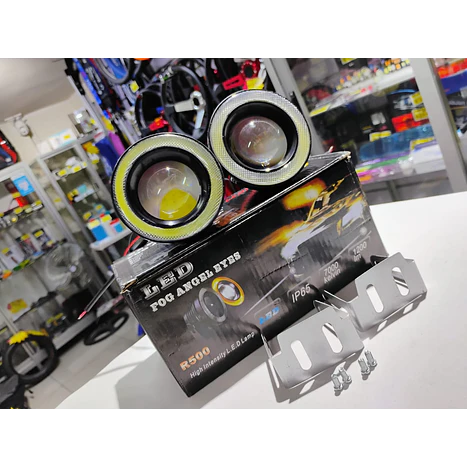 X2 Neblineros Led ojo de Ángel para autos, lámparas antiniebla 76mm 3
