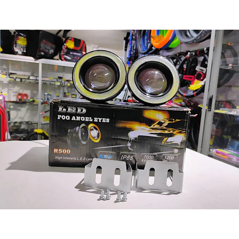 X2 Neblineros Led ojo de Ángel para autos, lámparas antiniebla 76mm 6