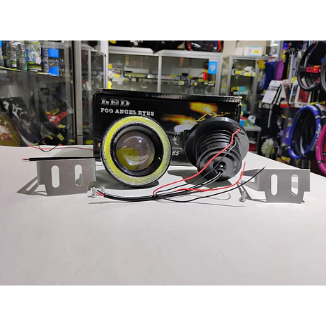X2 Neblineros Led ojo de Ángel para autos, lámparas antiniebla 76mm 7