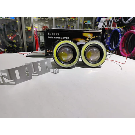 X2 Neblineros Led ojo de Ángel para autos, lámparas antiniebla 76mm 9