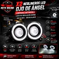 X2 Neblineros Led ojo de Ángel para autos, lámparas antiniebla 76mm - Miniatura 1