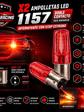 Ampolletas LED doble contacto 1157 intermitente estrobo 