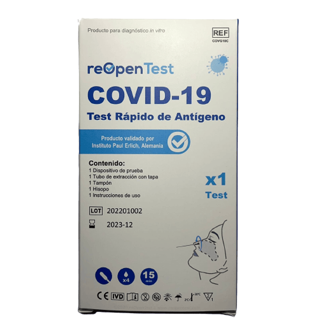 reOpen Test Covid 1 unidad