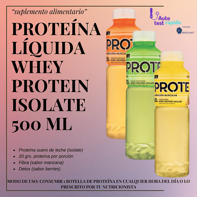 Proteína Líquida Whey Protein ( 1 unidad ) 