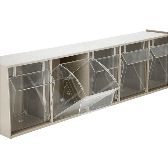 Organizador de 5 Bins Tilt Out 60X13X16 Cm (Similar Practibox)