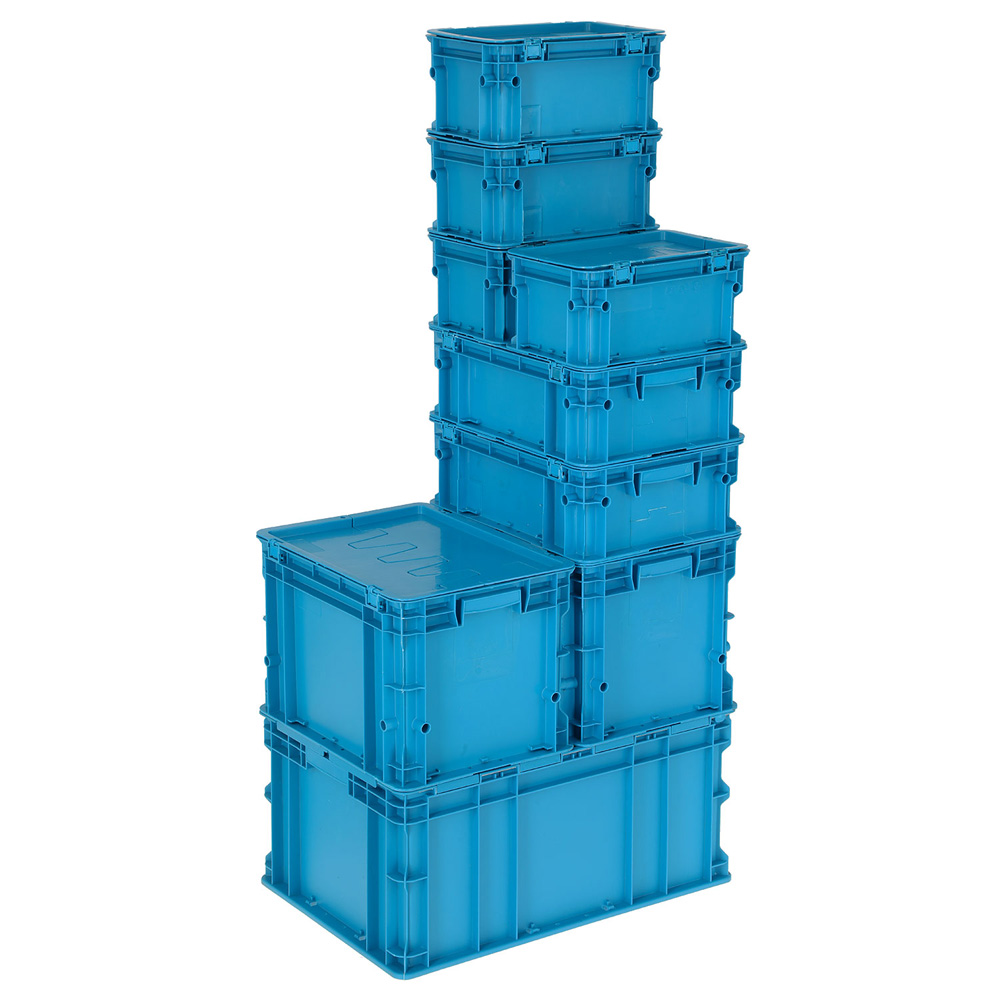 Cubos Almacenaje Modulares Gris/Azul Marino 3ud