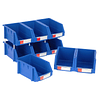 Pack de 9 cajas organizadoras de 15x24x12.4 cm azules Autorodec