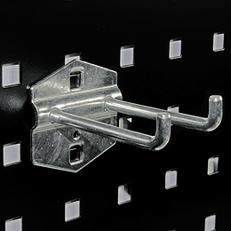 Gancho de 75 mm doble bolsa de 5 unidades