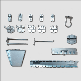 Kit de 17 accesorios para colgar en organizador de pared