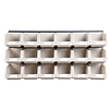 Set de 18 cajas organizadoras beige 15x24x12.4cm para pared