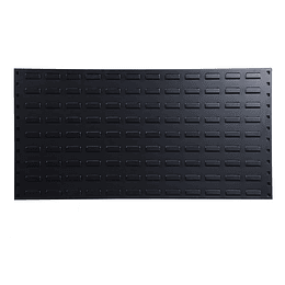 Panel de acero ranurado de 90x45 cm para colgar cajas
