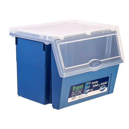 Contenedor Wenco Multiuso c/tapa Frontbox Azul