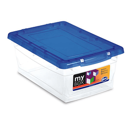 Caja Wenco Transparente Mybox de 10 lts 38x26x14 cm