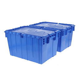 Pack de 2 Cajas Logística Wenco FP17 G2 PE 548x398x310 mm Azul