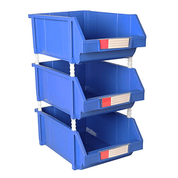 Pack De 3 Cajas Organizadoras De 30 X 45 X 17.5 cm Azules