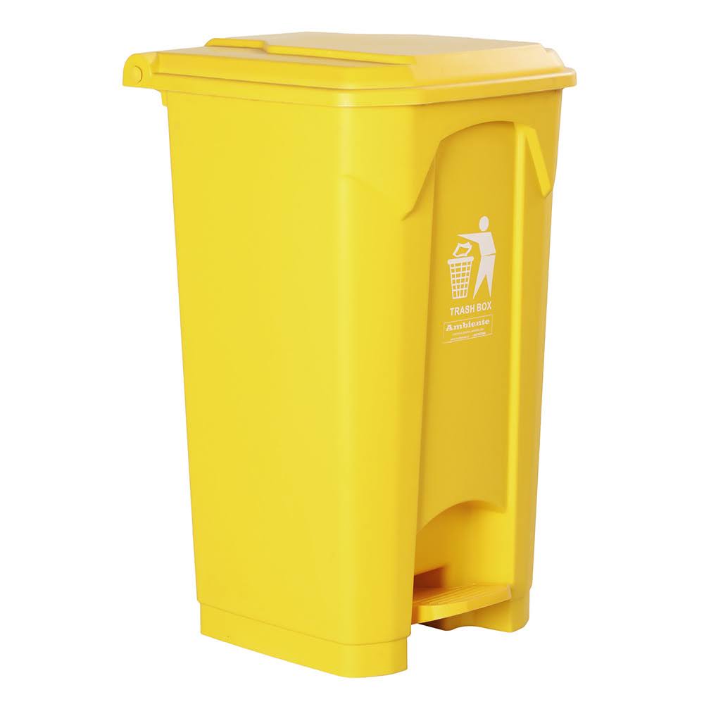 Basurero Capri de 100 lts 493x475x840 mm Amarillo