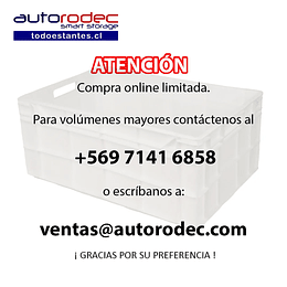 Caja Multiusos Wenco 41 x 60 x 17 cm, 35 lts, Blanca