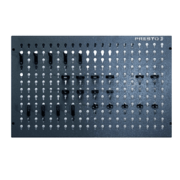Organizador de herramientas 58 x 38 cm negro con 24 ganchos plásticos