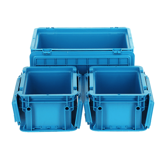 Pack De 3 Cajas Apilables (2 Un 30X20X15 Y 1 Un 40X30X15 Cm)
