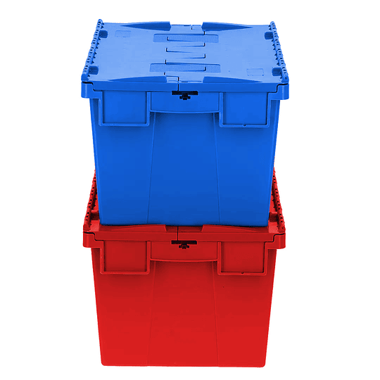 Pack de 2 Cajas Logística AUTORODEC 400x600x315 mm Azul/Roja