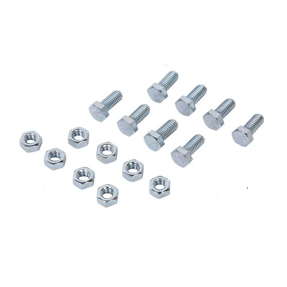 Perno de 5/16" x 3/4" y tuerca (Bolsa de 8) para estante de acero apernado