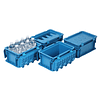 Pack de 4 cajas modulares abisagradas de 30x20x15 cm