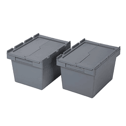 Pack de 2 Cajas Logística FP6 400x300x260 mm Gris