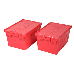 Pack de 2 Cajas Logística AUTORODEC 400x600x315 mm Rojas