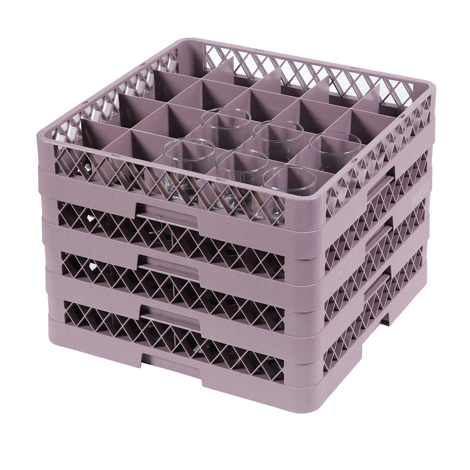 Rack para 20 vasos 50x50x10 cm