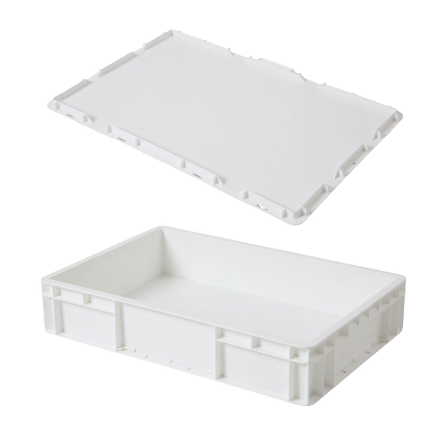 Caja Multiusos de 20 litros con tapa 60x40x12 cm Blanca