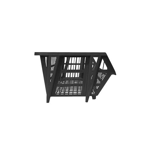 Canasto (cesto) apilable de 44x34x21 cm 22 litros negro