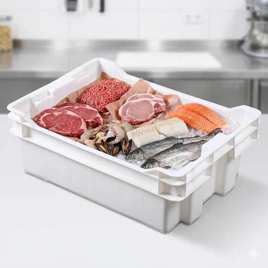 Caja Universal RCC Wenco 44 x 62 x 23 cm, 46 lts, Blanca