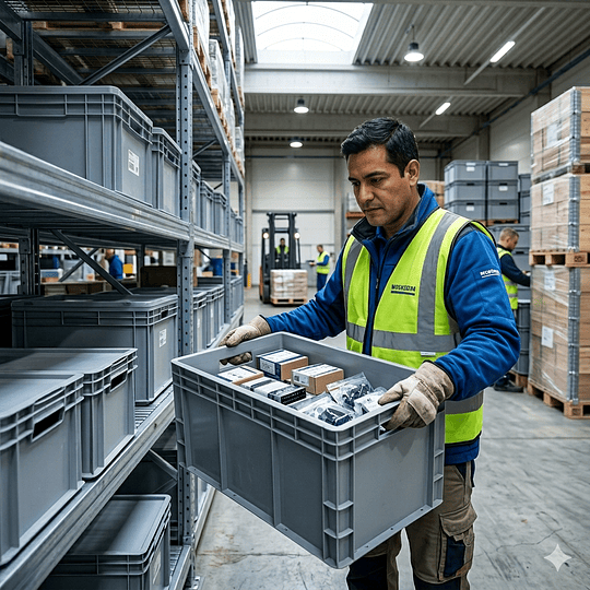 Caja Multiusos de 63 litros 60x40x34 cm Gris