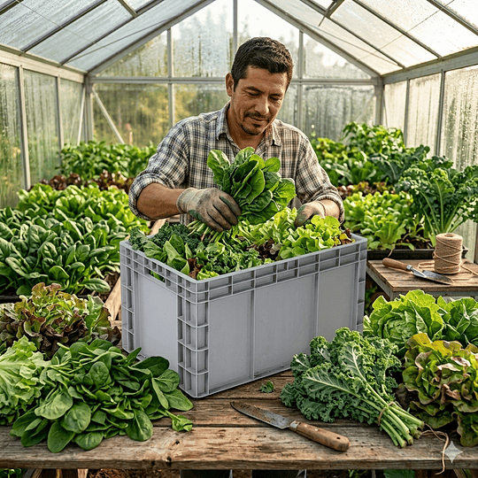 Caja Multiusos de 63 litros 60x40x34 cm Gris