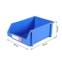 Caja Organizadora De 30 X 45 X 17.5 cm Azul