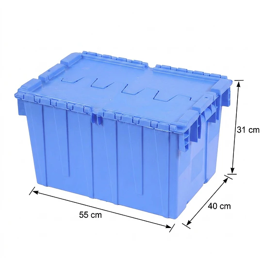 Caja Logística FP17 Wenco 52 litros 55x40x31 cm Azul