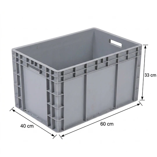 Caja Multiusos de 63 litros 60x40x34 cm Gris
