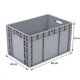 Caja Multiusos de 63 litros 60x40x34 cm Gris
