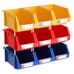 Pack De 9 Cajas Organizadoras De 15 X 24 X 12.4 Cm
