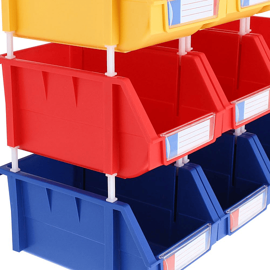 Pack de 9 cajas organizadoras de 15x24x12.4 cm