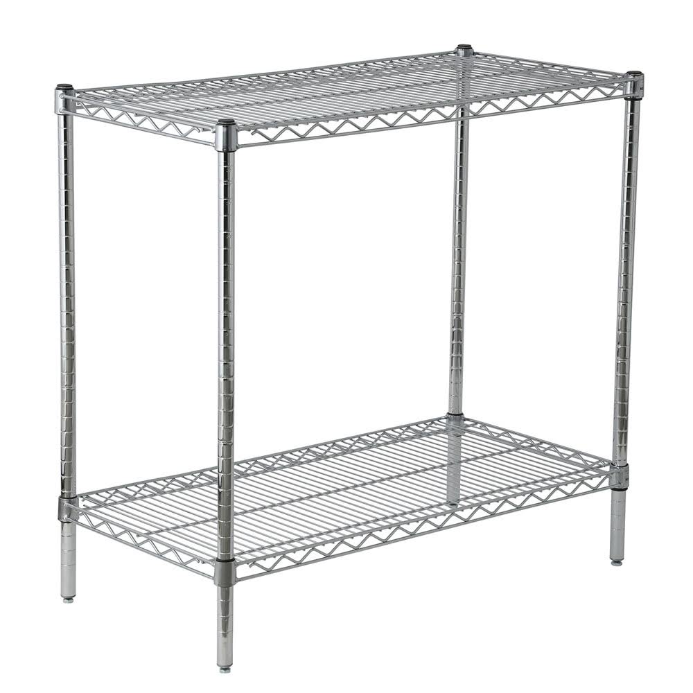 Estante Acero Cromado 46X91X84 Cm 2 Repisas
