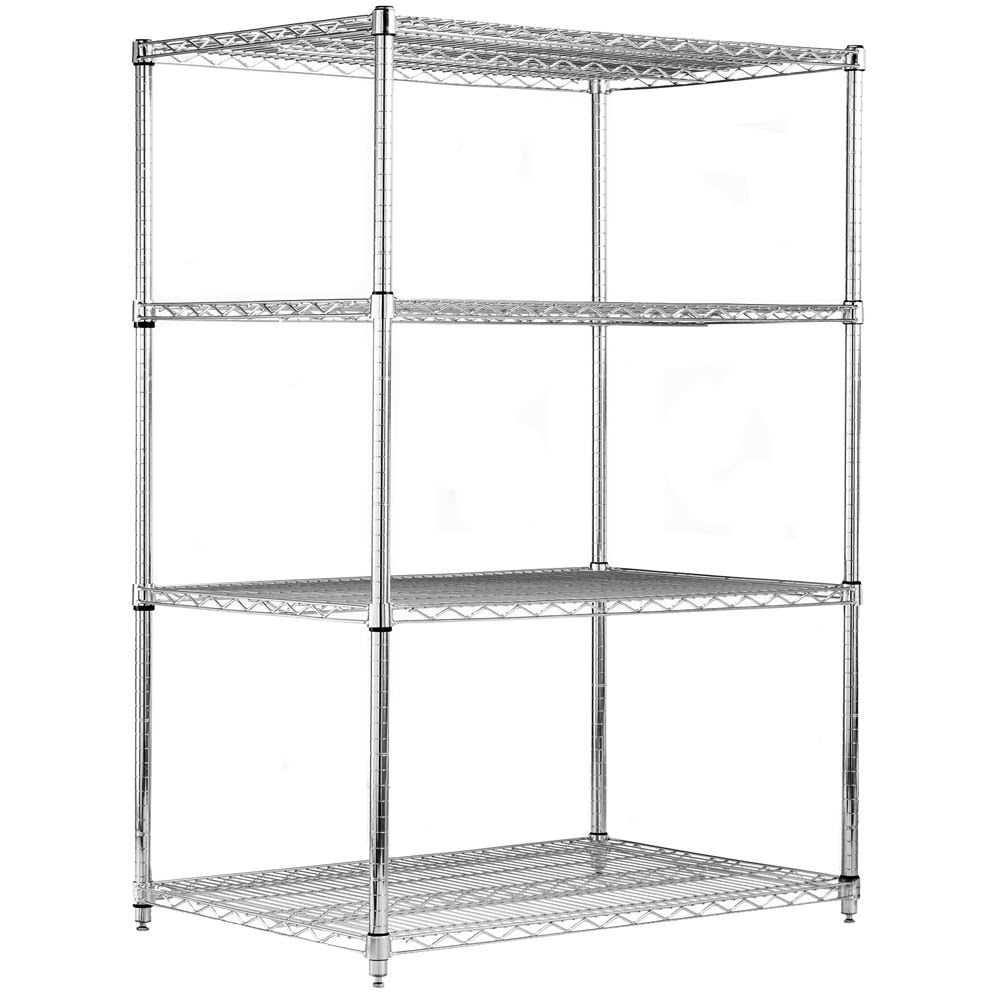 Estante Acero Cromado 61X122X160 Cm 4 Repisas