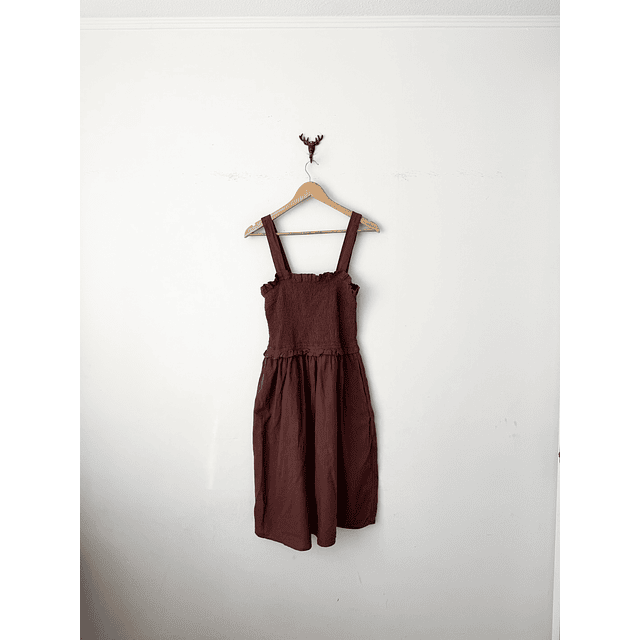 Vestido cafe (M)