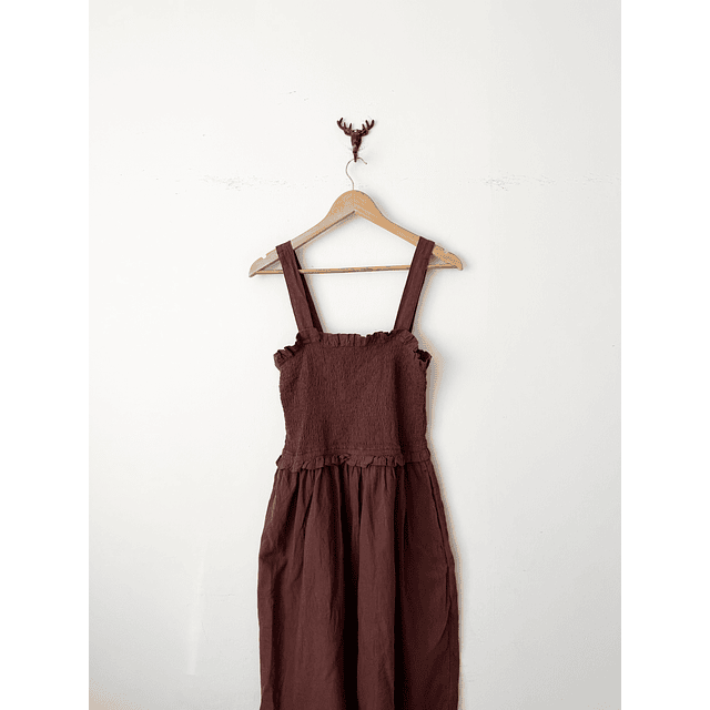 Vestido cafe (M)