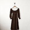 Vestido café (S)